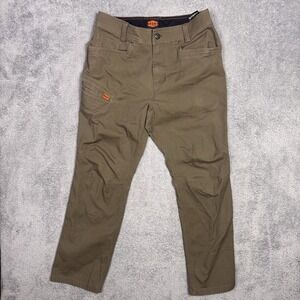 Brunt Pants Mens 31x30 Torra Workwear Canvas Utility Stretch Brown Trouser Chino